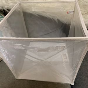 13” CUBE MESH ORGANIZERS SILVER/WHITE